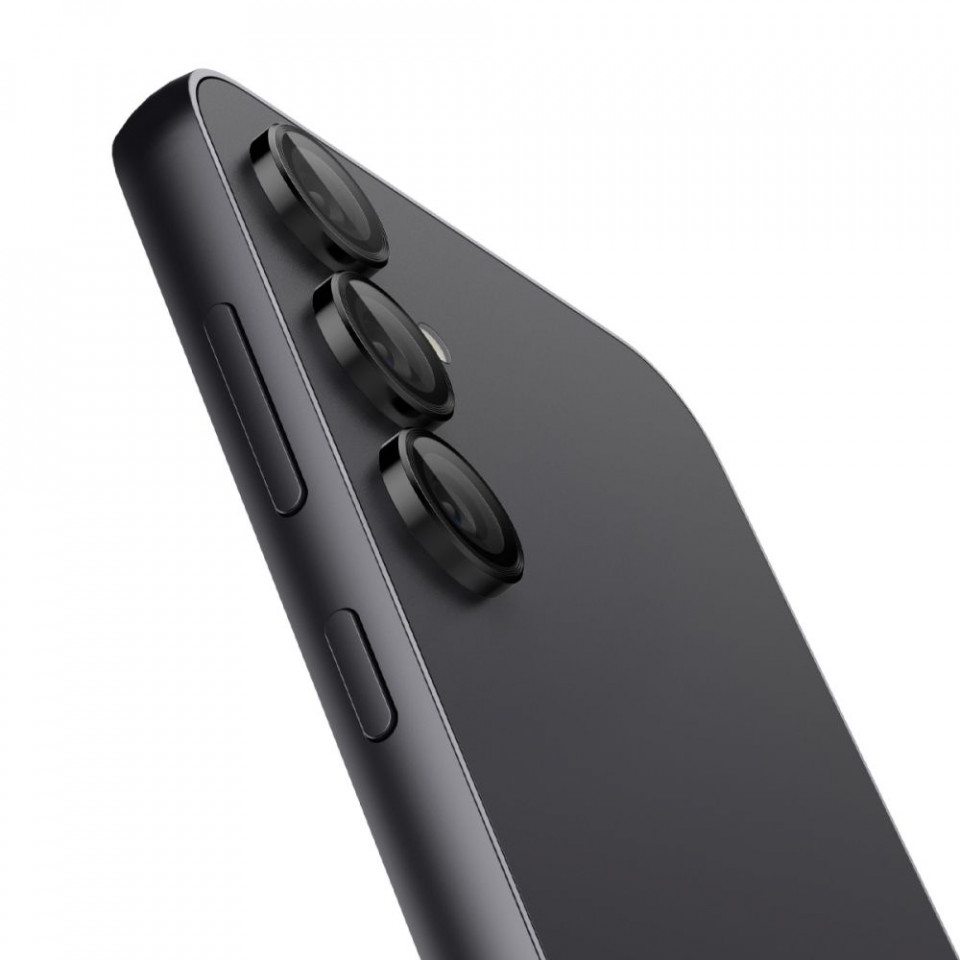 Folie Camera pentru Samsung Galaxy S23 FE (set 2) - Spigen Glas.tR Optik - Black - 3 | YEO
