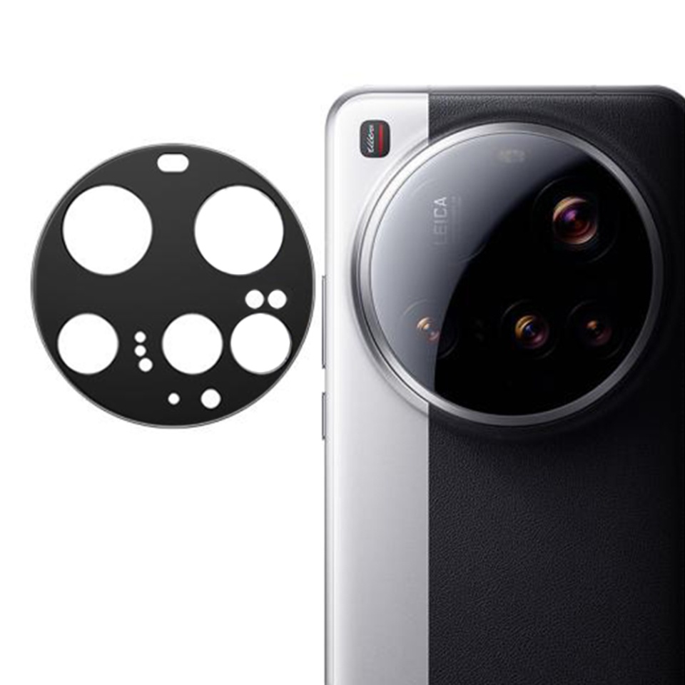 Folie camera pentru Xiaomi 15 Ultra, SKYDDAR INNOVATION, Camera Glass Negru, set cu sticker