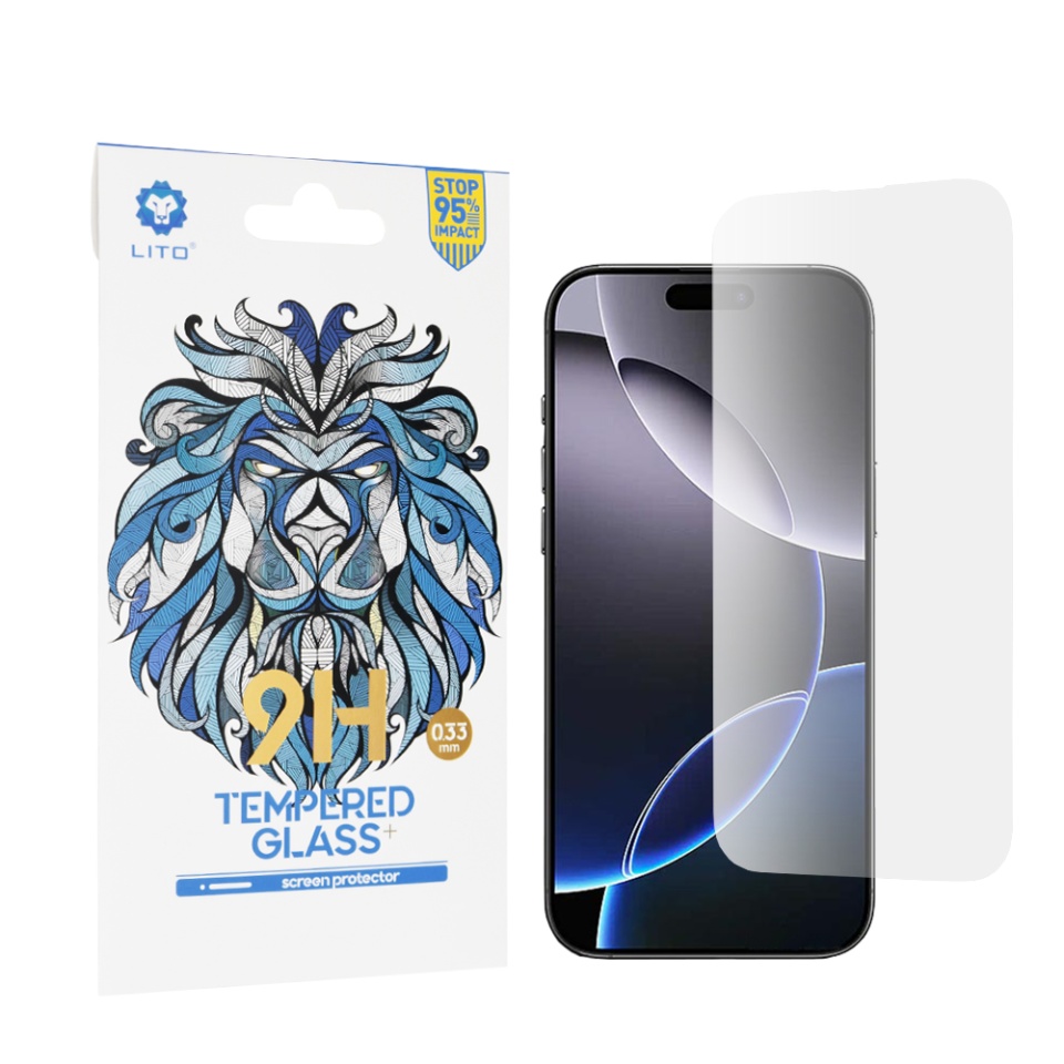 Folie de Sticla iPhone 16 Pro Max, Claritate Maxima, Lito, 2.5D Classic Glass 9H, Transparent