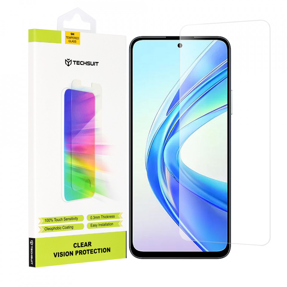 Folie Honor X7b, Techsuit Clear Vision Glass - Transparent