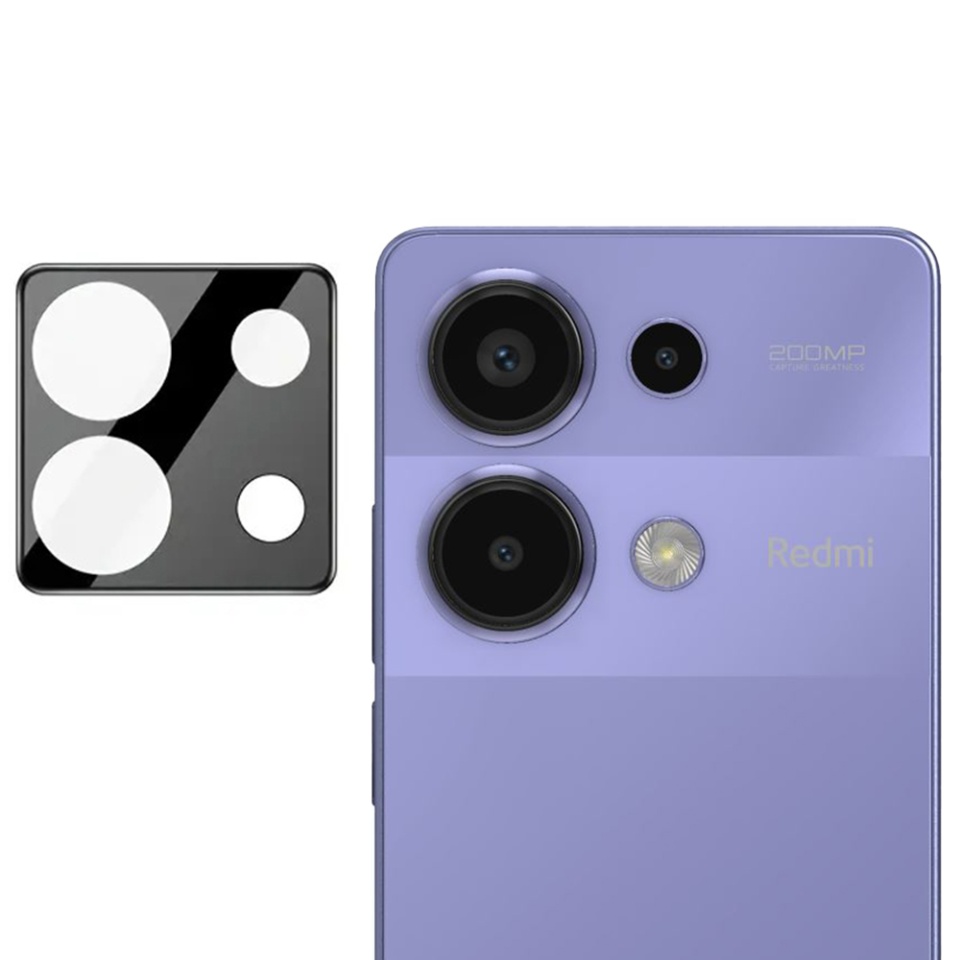 Folie pentru camera pentru Xiaomi Redmi Note 13 Pro 4G / Poco M6 Pro 4G, Skyddar Camera Shield - Negru