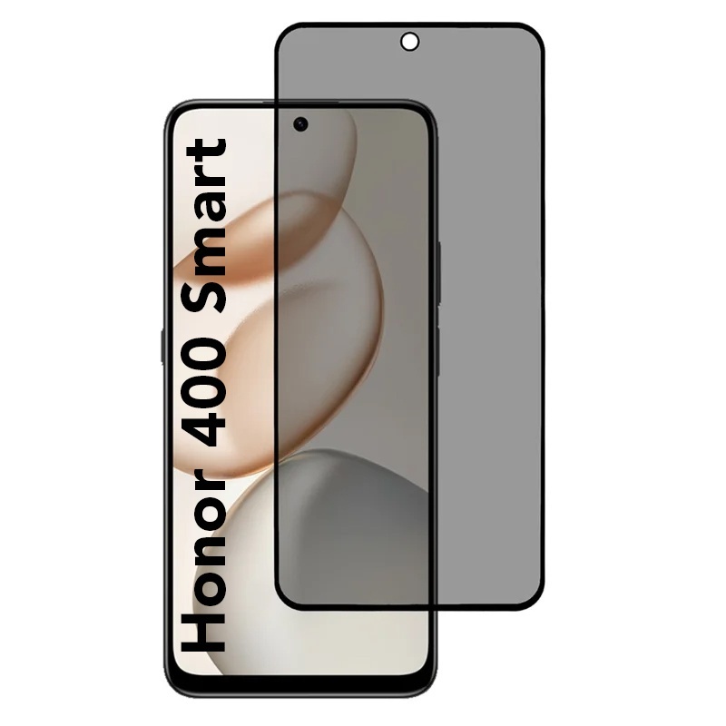 Folie pentru Honor 400 Smart / X7d 4G, Anti-spy Ultra HD, Protectie 9H, Montare Simplă, 111D, set cu sticker, Privacy