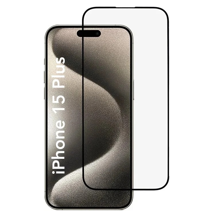 Folie pentru iPhone 15 Plus / 16 Plus, SKYDDAR INNOVATION, Sticla Securizata, Ultra HD, Protectie 111D, Montare Simplă, Transparent, set cu sticker
