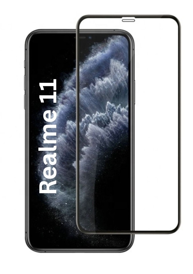Folie pentru Realme 11 5G, SKYDDAR INNOVATION, Sticla Securizata, Ultra HD, Protectie 111D, Montare Simplă, Transparent, set cu sticker