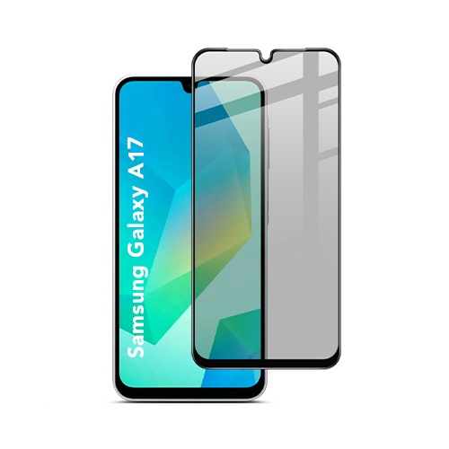 Folie pentru Samsung Galaxy A17 5G, Anti-spy Ultra HD, Protectie 9H, Montare Simplă, 111D, set cu sticker, Privacy