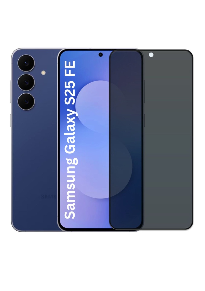 Folie pentru Samsung Galaxy S25 FE, Anti-spy Ultra HD, Protectie 9H, Montare Simplă, 111D, set cu sticker, Privacy