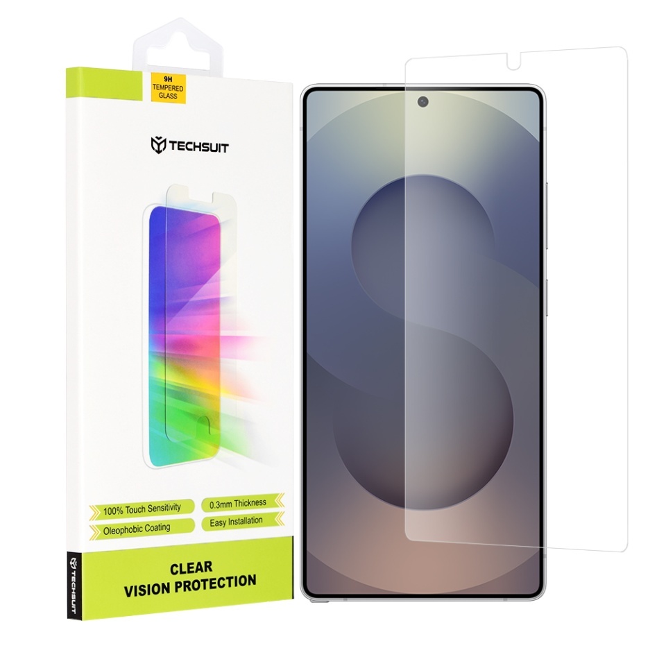 Folie pentru Samsung Galaxy S25 Ultra, SKYDDAR INNOVATION, Protectie 9H, 0.3mm, Clear Vision, set cu sticker, Transparent