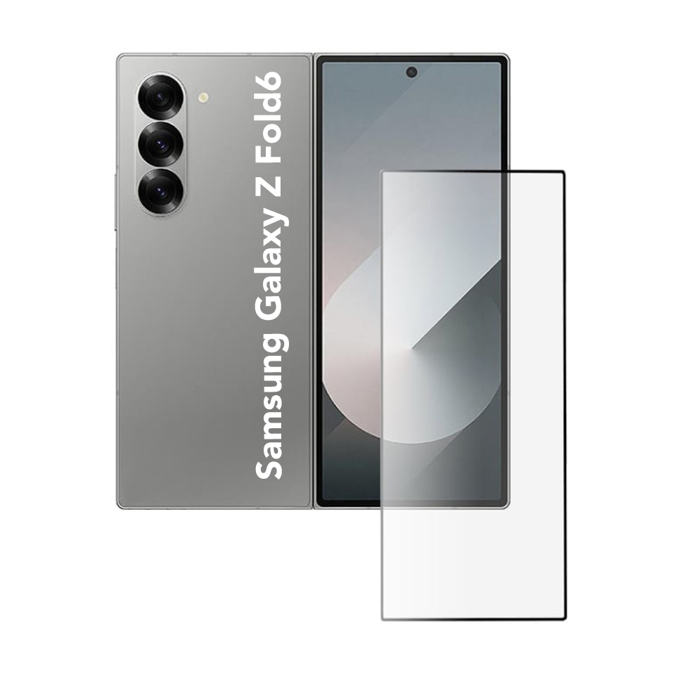 Folie pentru Samsung Galaxy Z Fold6, Sticla Securizata, Ultra HD, Protectie 9H, Montare Simplă, SKYDDAR 111D - Transparent