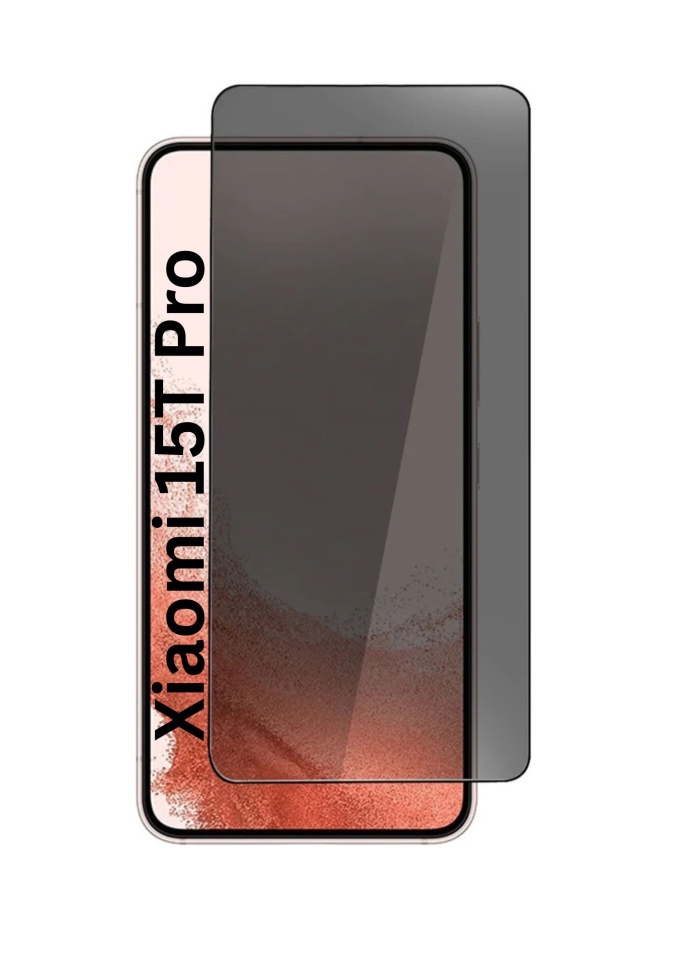 Folie pentru Xiaomi 15T Pro, Anti-spy Ultra HD, Protectie 9H, Montare Simplă, 111D, set cu sticker, Privacy