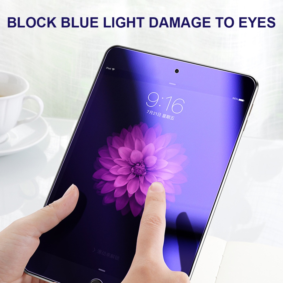 Folie sticla pentru iPad Air 11 (2024) Anti Blue Light, Claritate si Protectie Maxima, 0.33mm, Strat Oleofobic Anti-Amprenta, SKDR 3D Tab Glass - Transparent - 2 | YEO