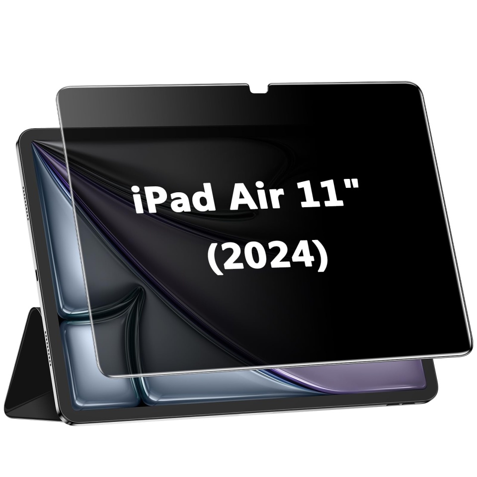 Folie sticla pentru iPad Air 11 (2024), Claritate si Protectie Maxima, 0.33mm, Strat Oleofobic Anti-Amprenta, SKDR 3D Tab Glass - Privacy