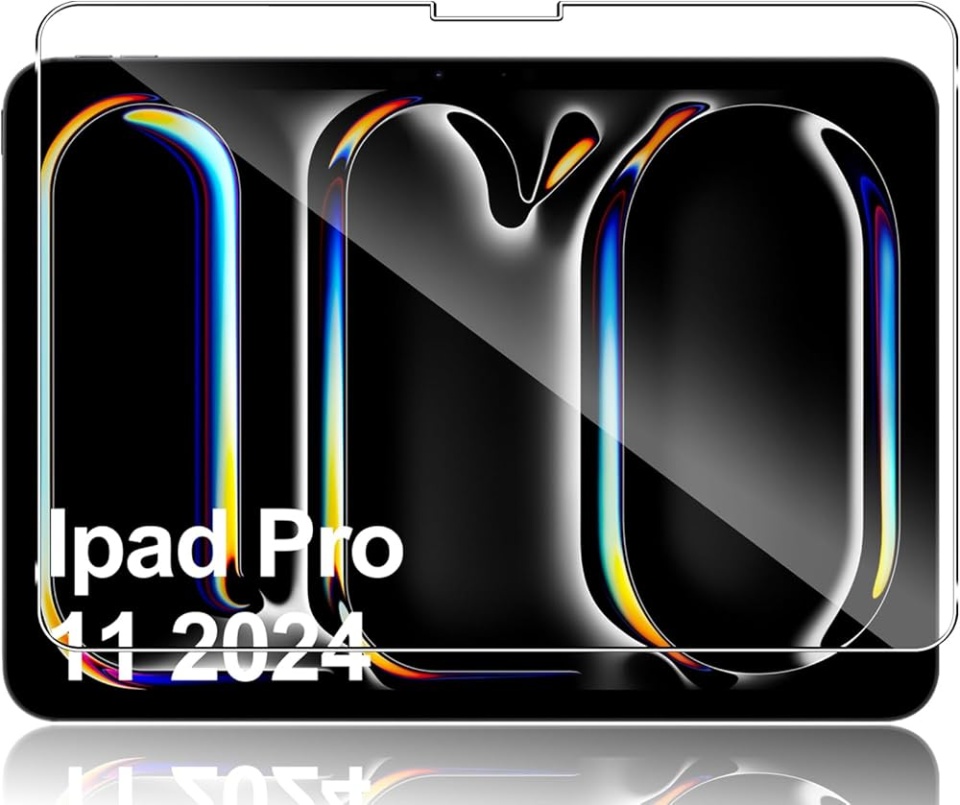 Folie sticla pentru iPad Pro 11 (2024), Claritate si Protectie Maxima, 0.33mm, Strat Oleofobic Anti-Amprenta, SKDR 3D Tab Glass - Negru