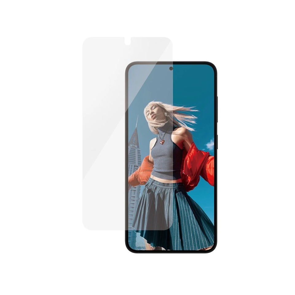 Folie Sticla pentru Samsung Galaxy S24 / Galaxy S25, Ultra-Wide Fit w. EasyAligner, PanzerGlass, Anti-Soc si Anti-Bule, Transparent - 2 | YEO