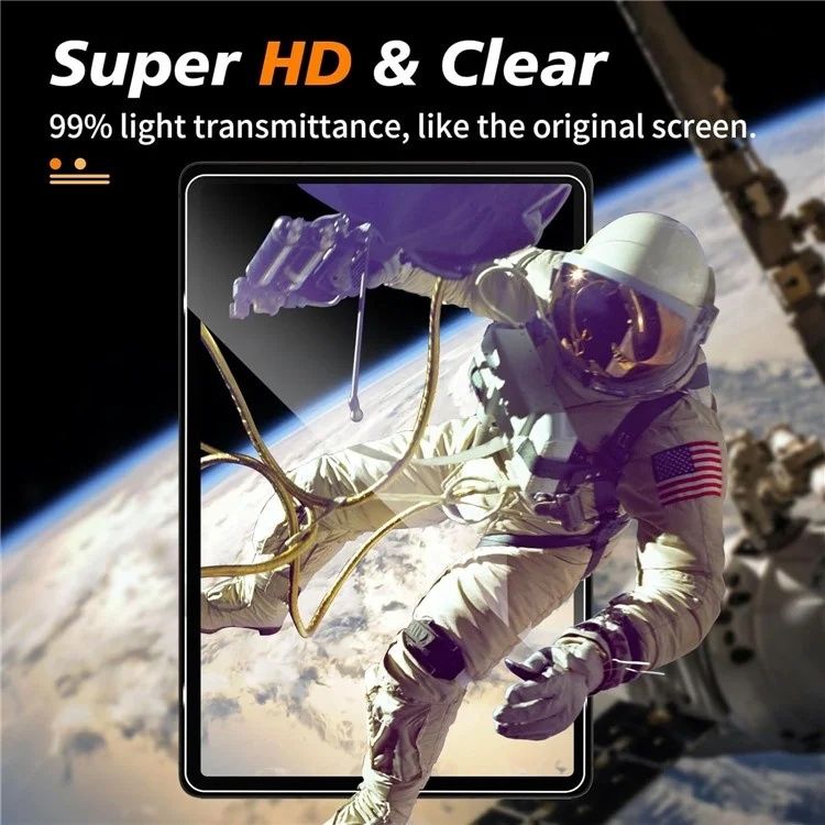 Folie sticla pentru Samsung Galaxy Tab S7/S8/S9/S9 FE, Claritate si Protectie Maxima, 0.33mm, Strat Oleofobic Anti-Amprenta, SKDR 3D Tab Glass - Negru - 2 | YEO