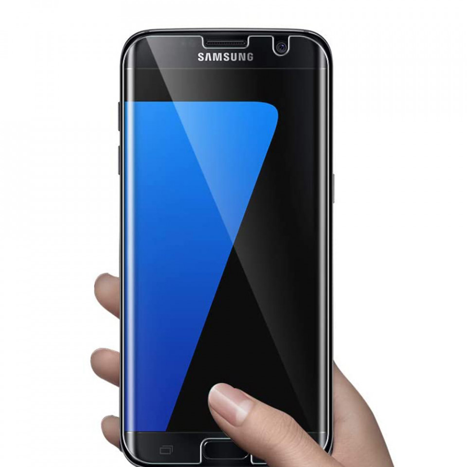 Folie sticla Samsung Galaxy S7 Edge, 3D UV cu adeziv LITO - Transparent - 2 | YEO
