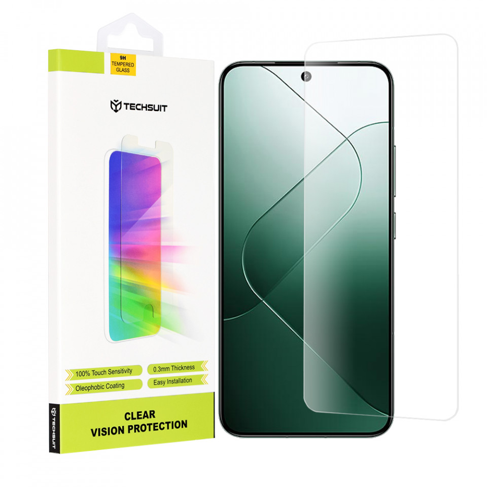 Folie Xiaomi 14, Techsuit Clear Vision Glass - Transparent