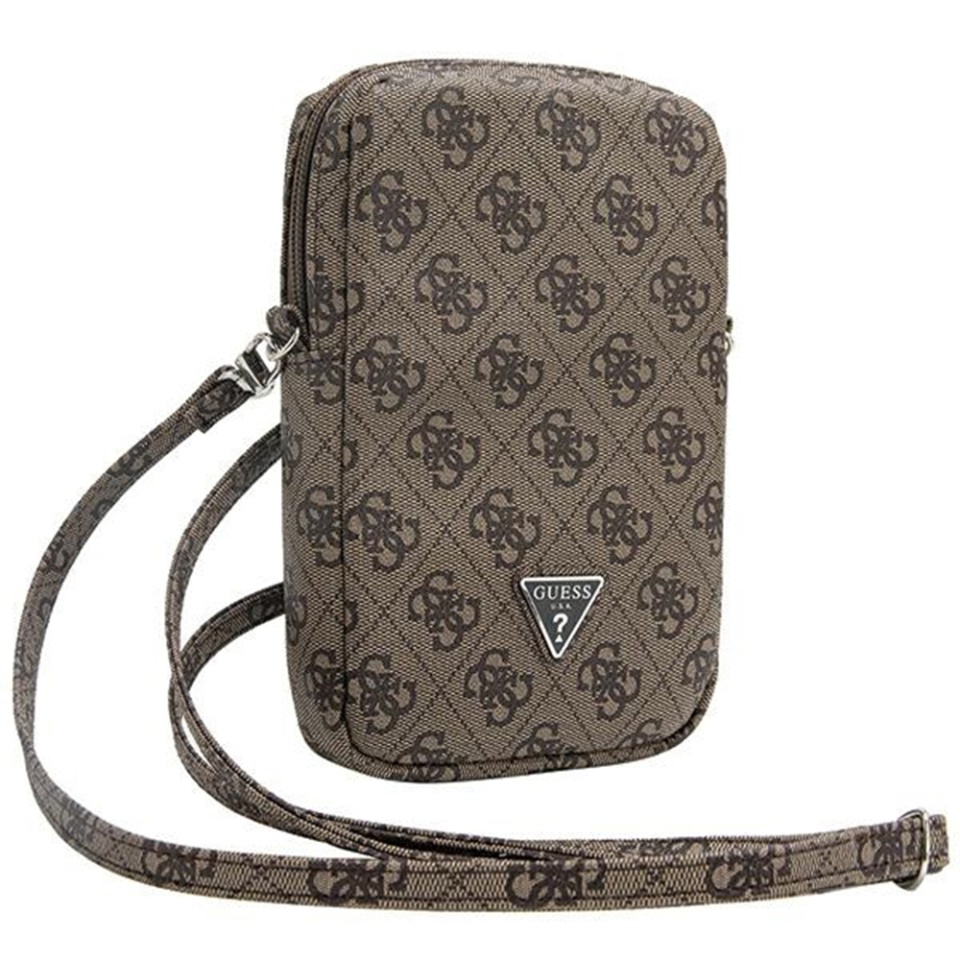 Geanta Guess, Piele Ecologica, Zip Triangle 4G, Maro - 2 | YEO