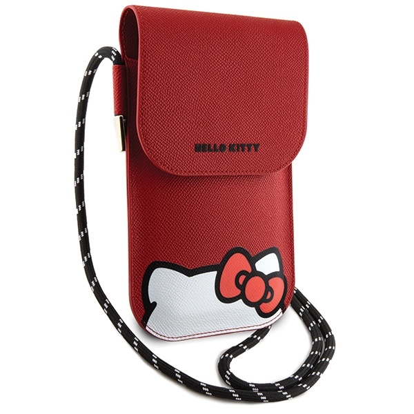 Geanta Hello Kitty, Piele Ecologica, Hiding Kitty Cord, Rosu - 3 | YEO