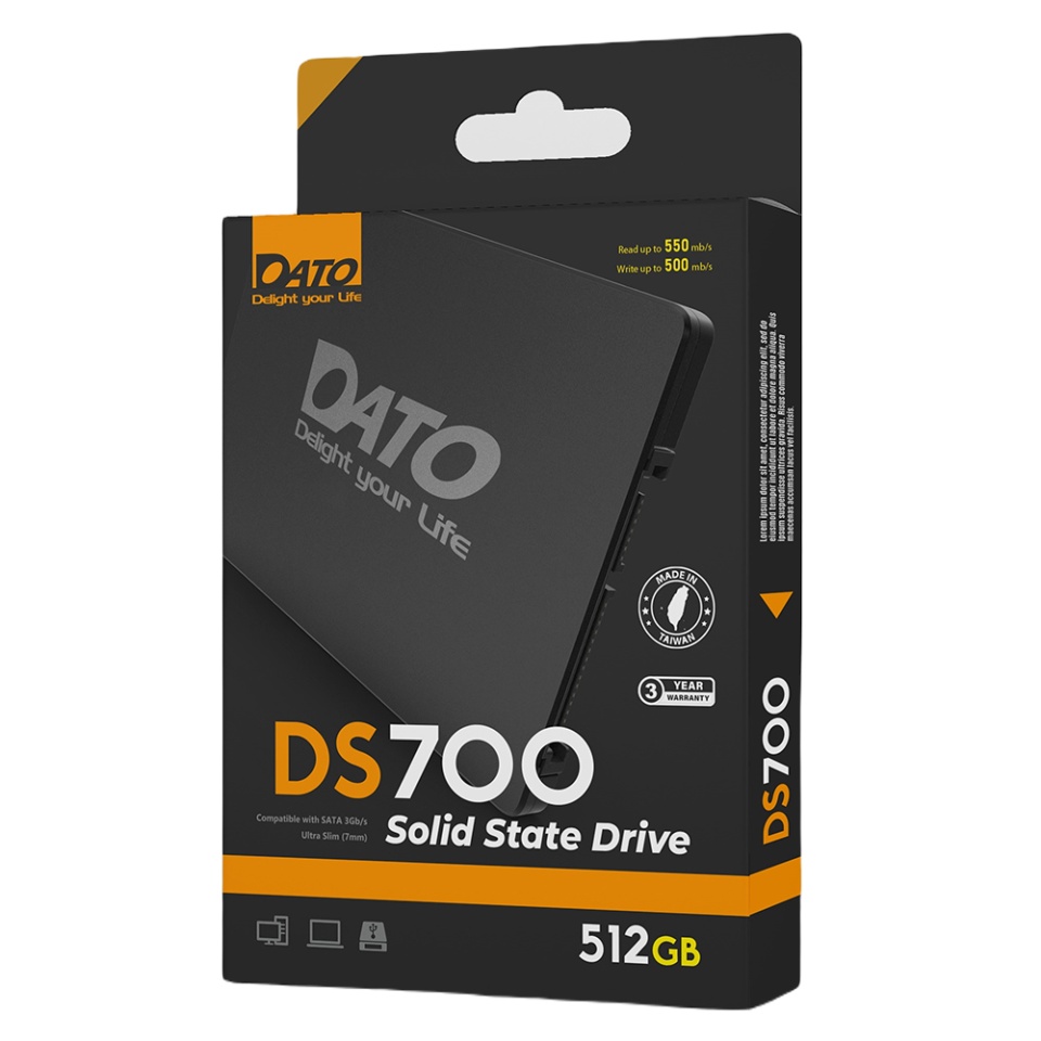 Hard SSD memorie interna Dato, SATAIII, 4TB, Interface SATA 2.5