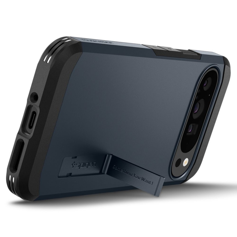 Husa Antisoc Google Pixel 9 Pro XL, Spigen Tough Armor - Albastru - 3 | YEO