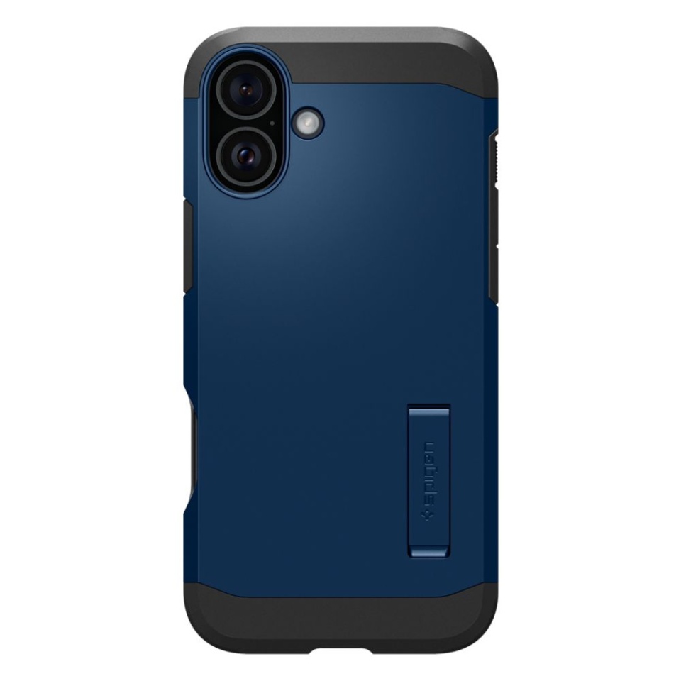 Husa Antisoc iPhone 16, Spigen Tough Armor - Bleu - 3 | YEO