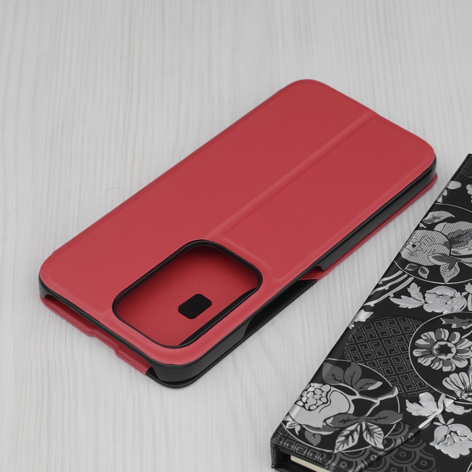Husa Honor 200 Lite tip carte, Skyddar Eco View Leather - Rosu - 1 | YEO