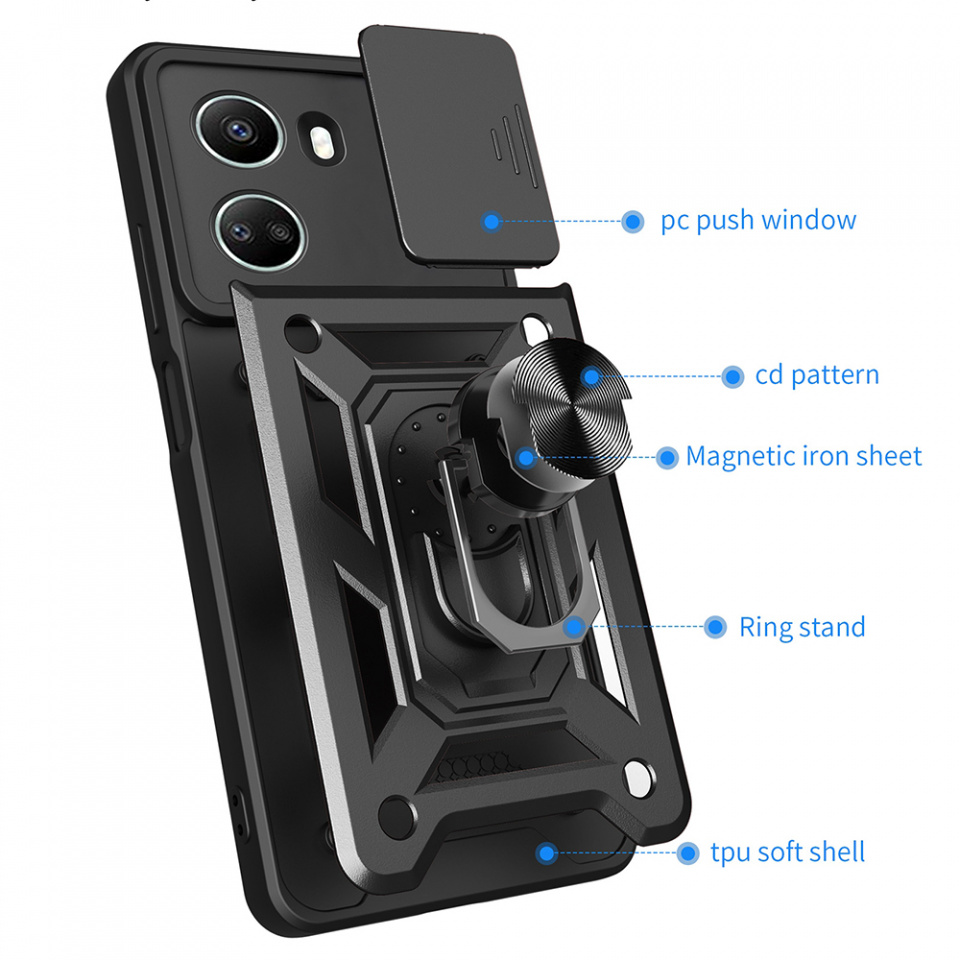 Husa Huawei nova 11 SE / nova 12 SE cu inel magnetic si protectie camera Skyddar CamShield - Mint - 1 | YEO