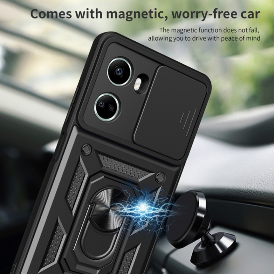 Husa Huawei nova 11 SE / nova 12 SE cu inel magnetic si protectie camera Skyddar CamShield - Albastru - 2 | YEO