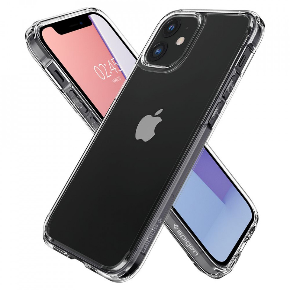 Husa iPhone 12 / 12 Pro, Ultra Hybrid Spigen - Clear - 4 | YEO