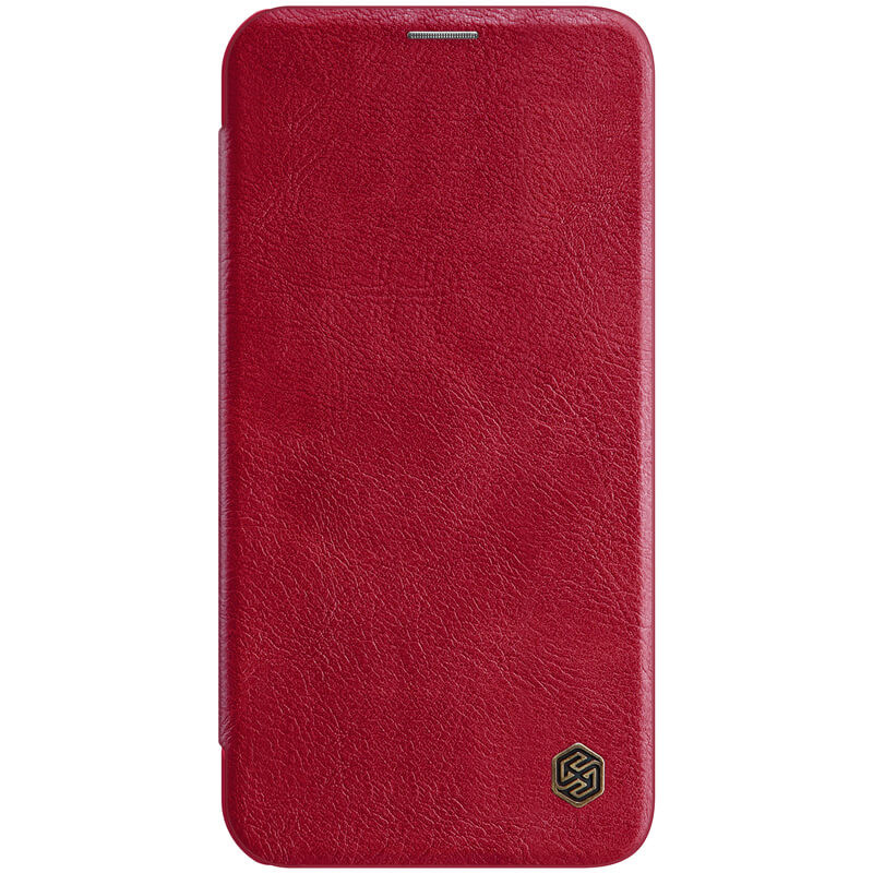 Husa iPhone 12 Mini, Qin Leather Case, Nillkin - Rosu - 1 | YEO