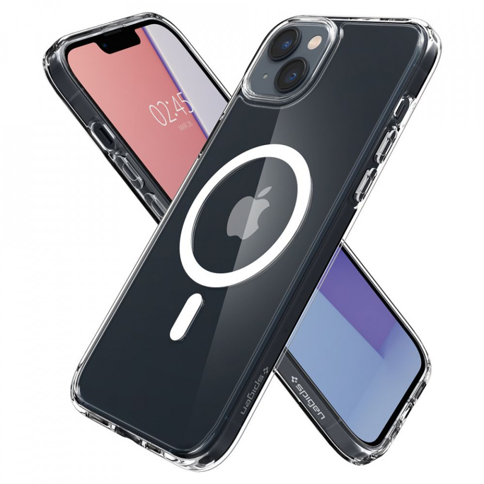 Husa iPhone 14 Spigen Ultra Hybrid Mag Safe - White - 3 | YEO