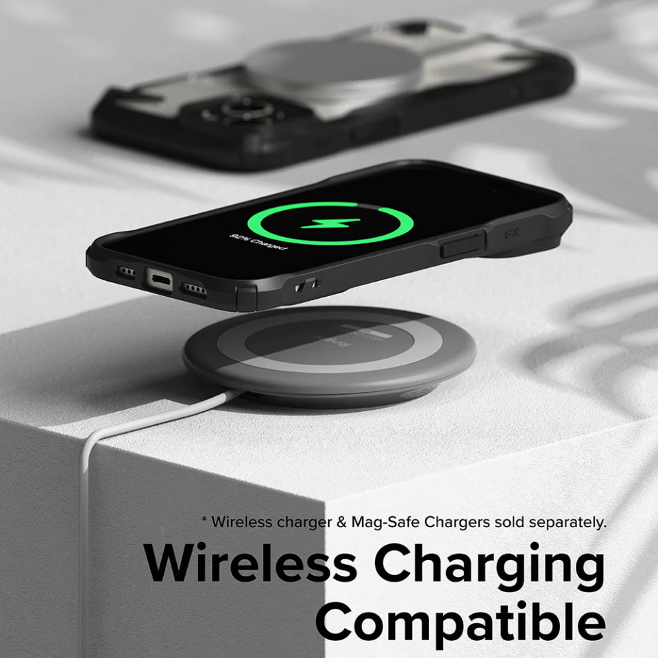 Husa iPhone 15 Plus, Ringke Fusion X - Negru - 3 | YEO
