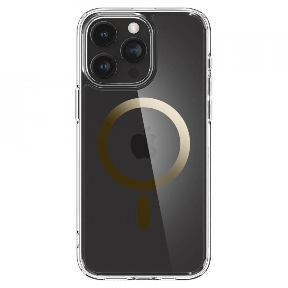 Husa iPhone 15 Pro Max, Spigen Ultra Hybrid MagSafe - Auriu - 1 | YEO