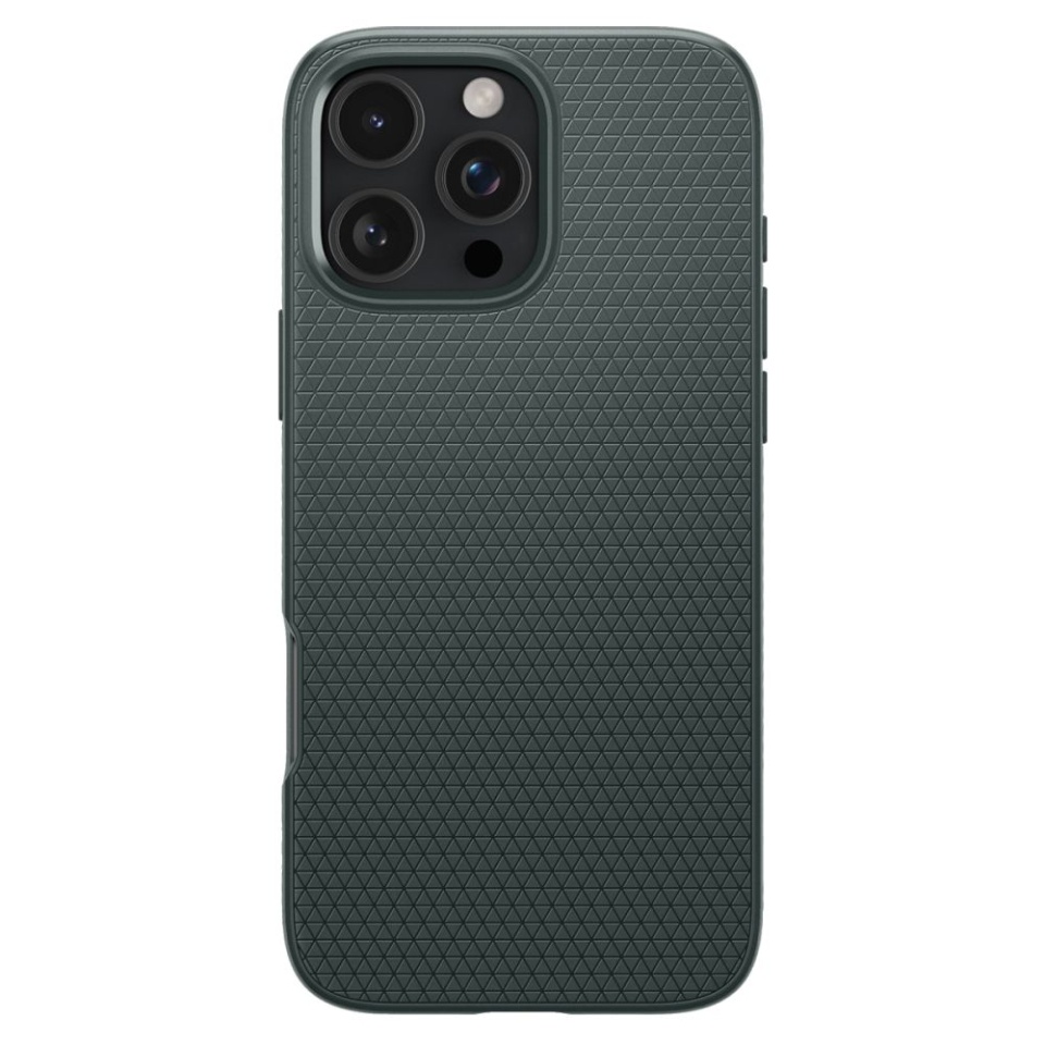 Husa iPhone 16 Pro flexibila, Spigen Liquid Air - Verde - 3 | YEO