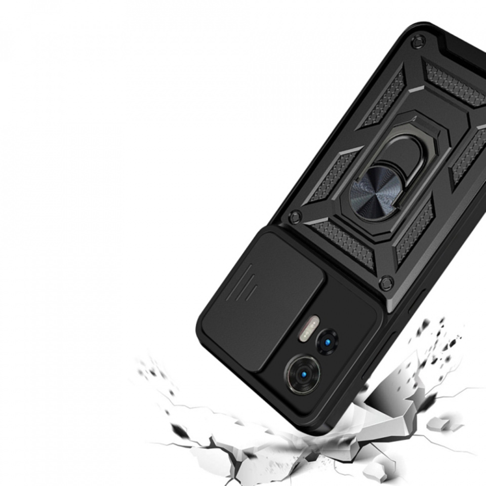 Husa Motorola Edge 30 Neo cu inel magnetic si protectie camera Skyddar CamShield - Mint - 2 | YEO