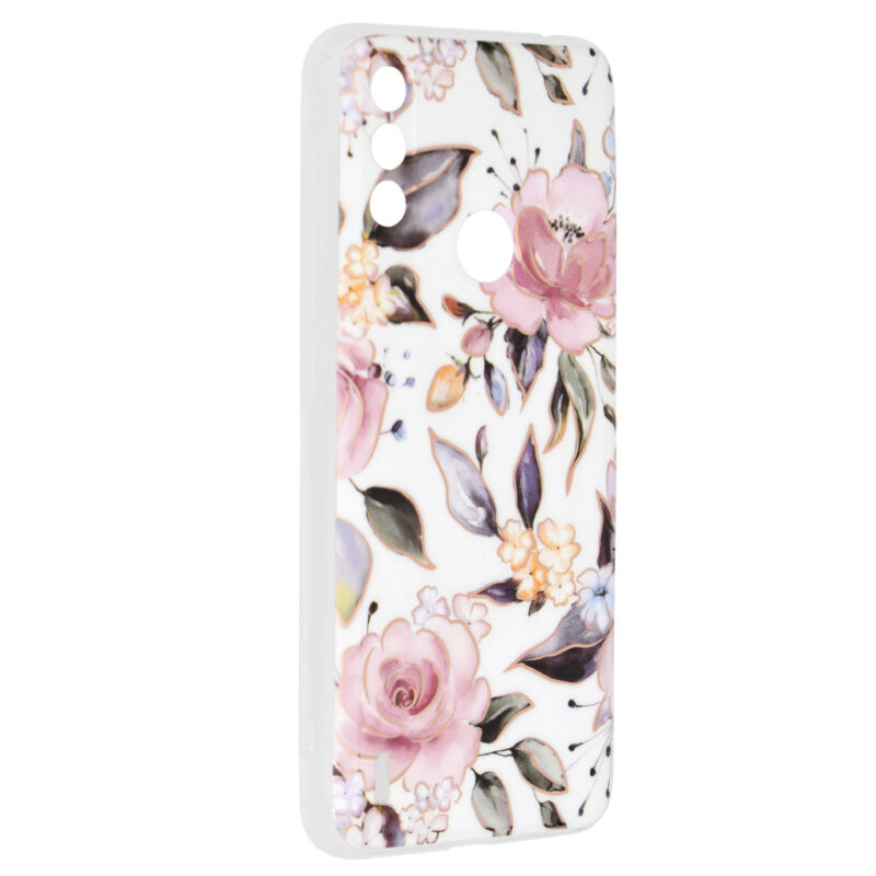 Husa Motorola Moto E7 Power / E7i Power Marble Series, Techsuit - Chloe White - 1 | YEO