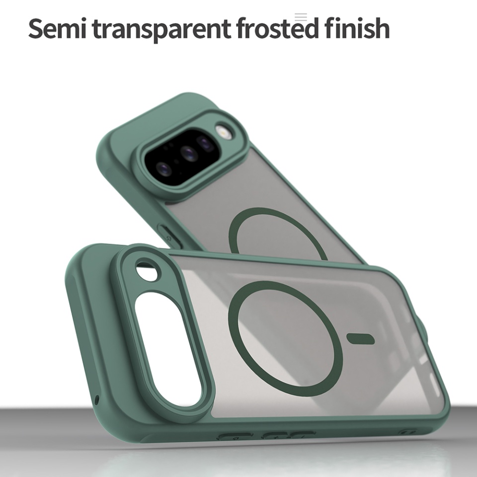 Husa pentru Google Pixel 10, SKYDDAR INNOVATION, HaloFrost MagSafe II, Antisoc, set cu sticker, Verde - 2 | YEO