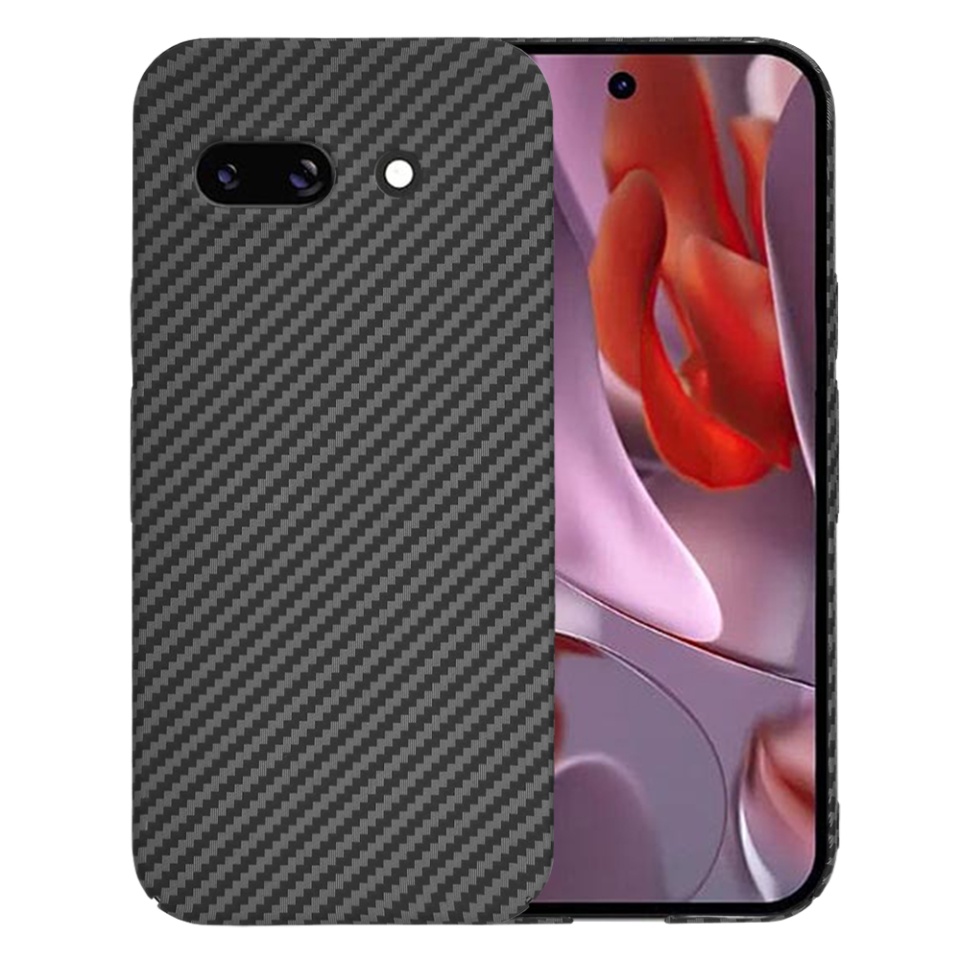 Husa pentru Google Pixel 9a, Finisaj Premium cu Textura de Carbon, Design Elegant, SKDR CarbonFlex - Negru