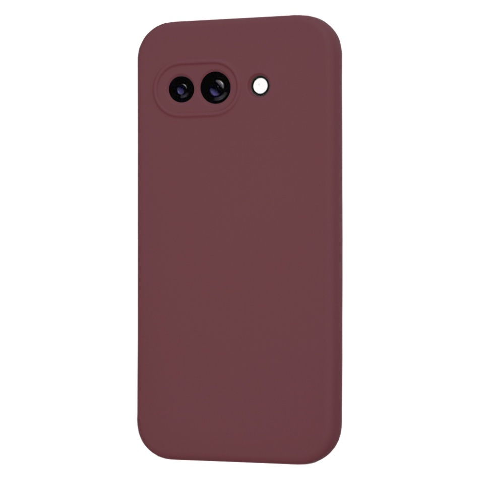 Husa pentru Google Pixel 9a, SKYDDAR INNOVATION, din Silicon Catifelat, SoftElegance, set cu sticker, Bordo - 2 | YEO