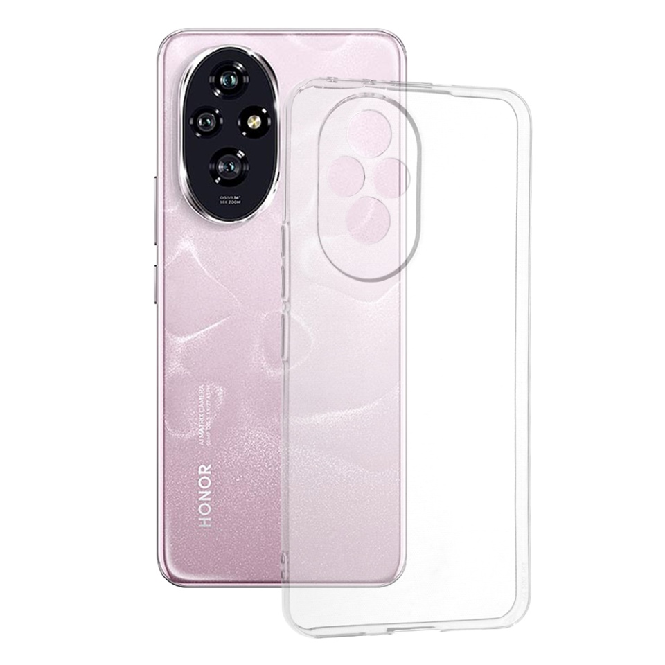 Husa pentru Honor 200 din silicon transparent, SKDR ClearGuard - Transparent