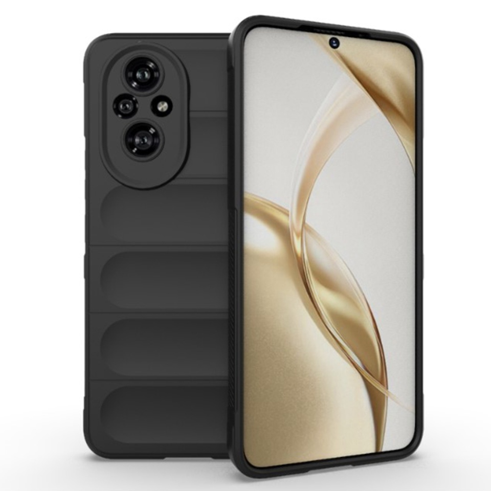 Husa pentru Honor 200 eleganta, din silicon mat, SKDR Vogue - Negru