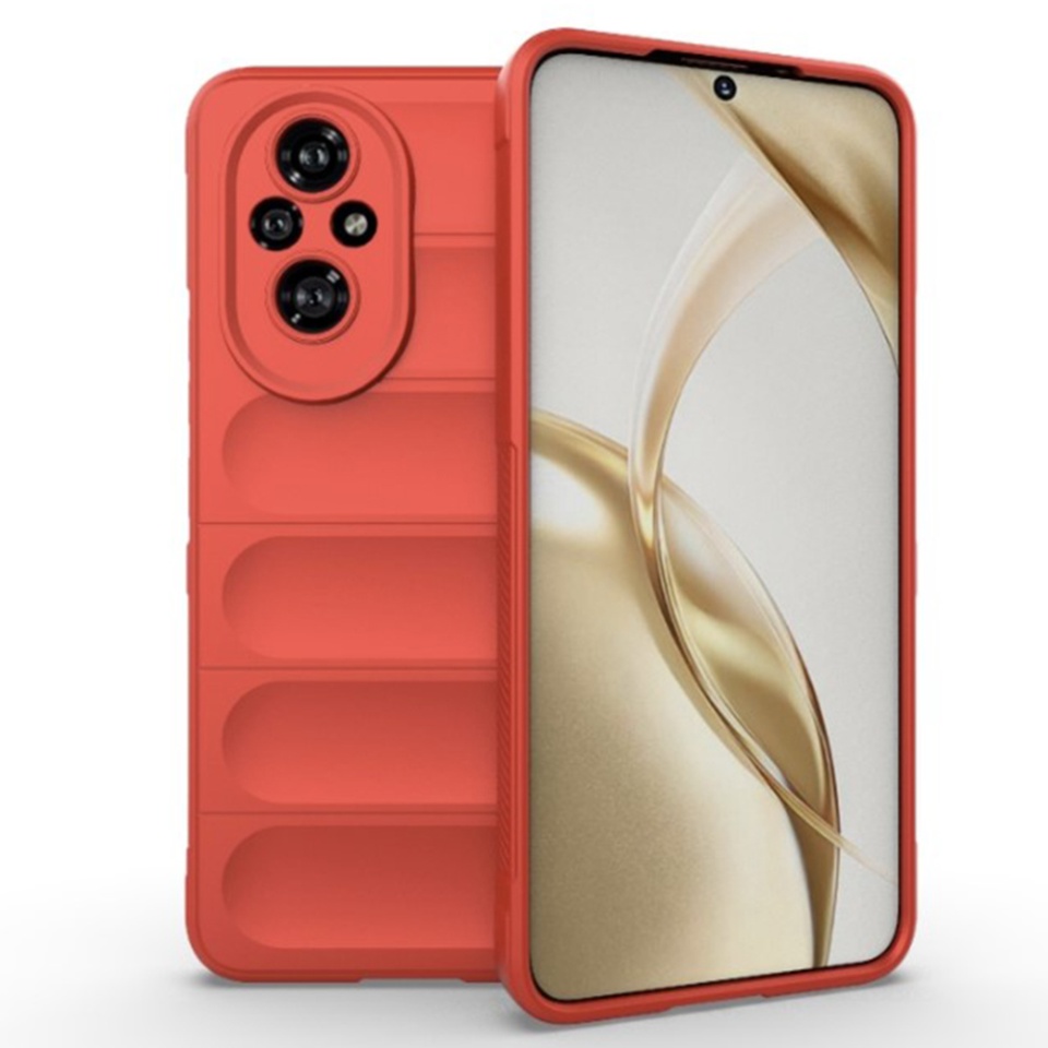 Husa pentru Honor 200 eleganta, din silicon mat, SKDR Vogue - Rosu