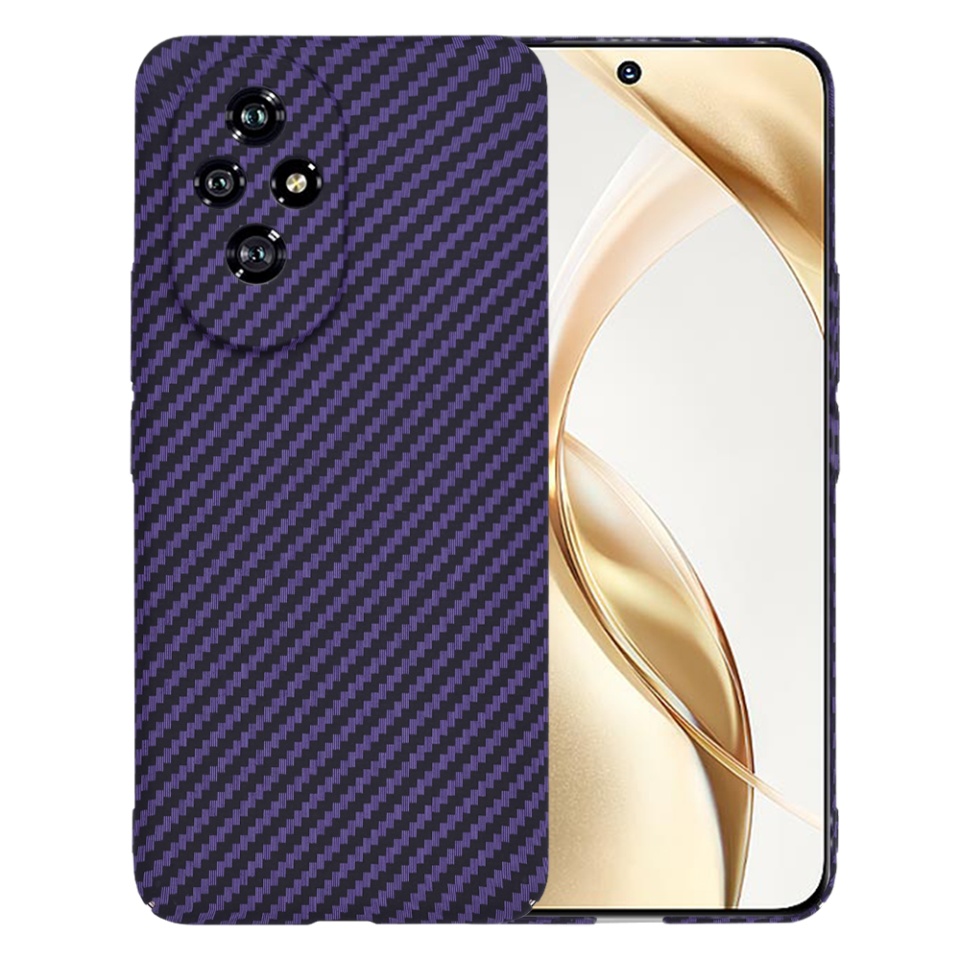 Husa pentru Honor 200, Finisaj Premium cu Textura de Carbon, Design Elegant, SKDR CarbonFlex - Mov