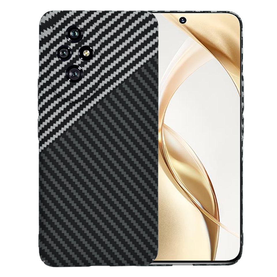 Husa pentru Honor 200, Finisaj Premium cu Textura de Carbon, Design Elegant, SKDR CarbonFlex - Gri