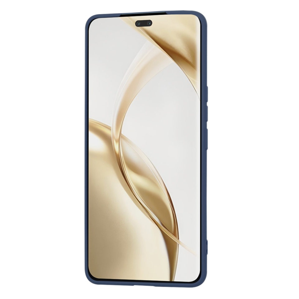 Husa pentru Honor 200 Pro din Silicon Catifelat, Protectie Premium, Skyddar SoftElegance - Bleumarin - 1 | YEO