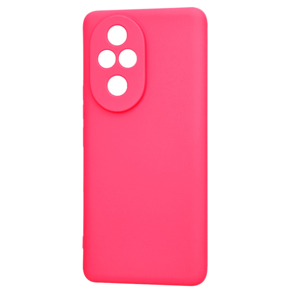Husa pentru Honor 200 Pro din Silicon Catifelat, Protectie Premium, Skyddar SoftElegance - Fucsia - 3 | YEO