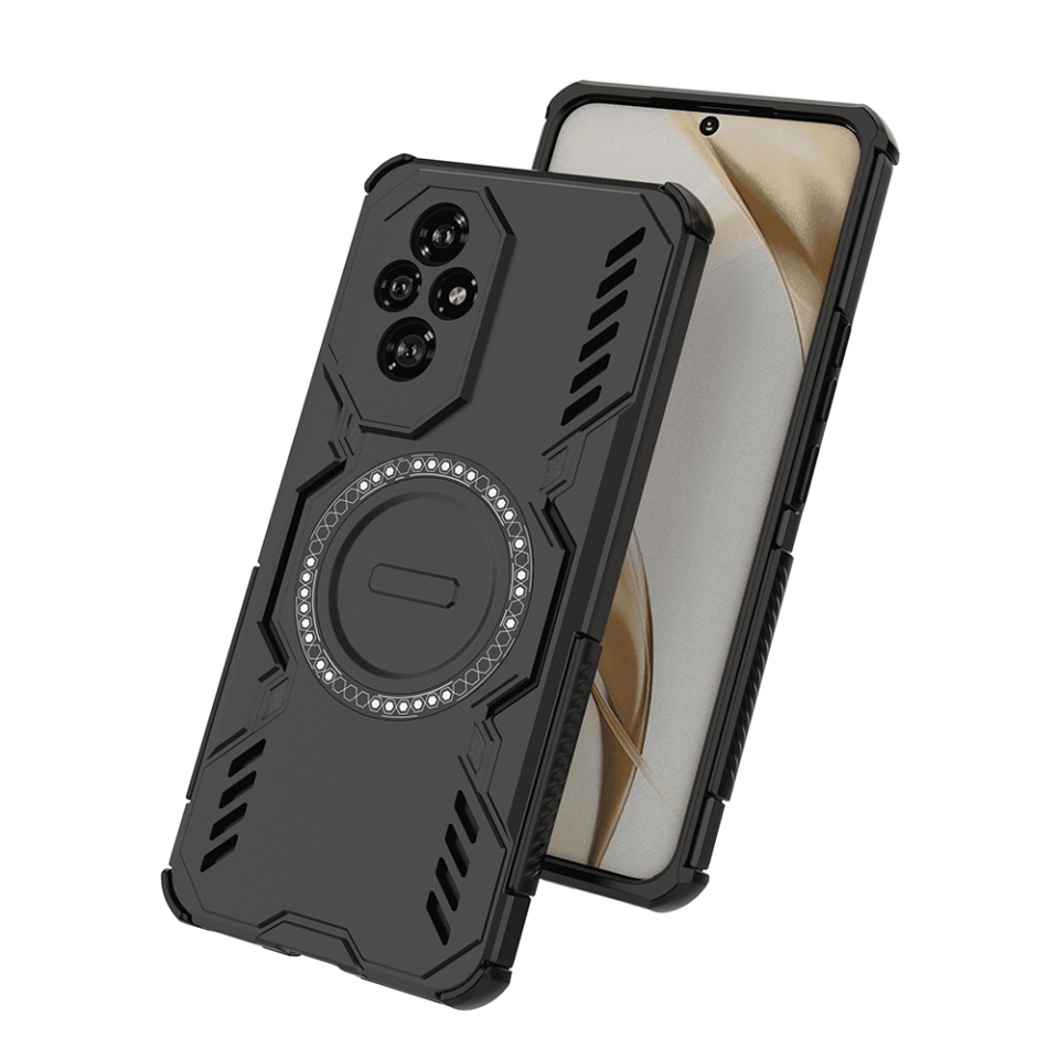 Husa pentru Honor 200, SKYDDAR INOVATION, ArmorMag, Magsafe, set cu sticker, Negru - 3 | YEO