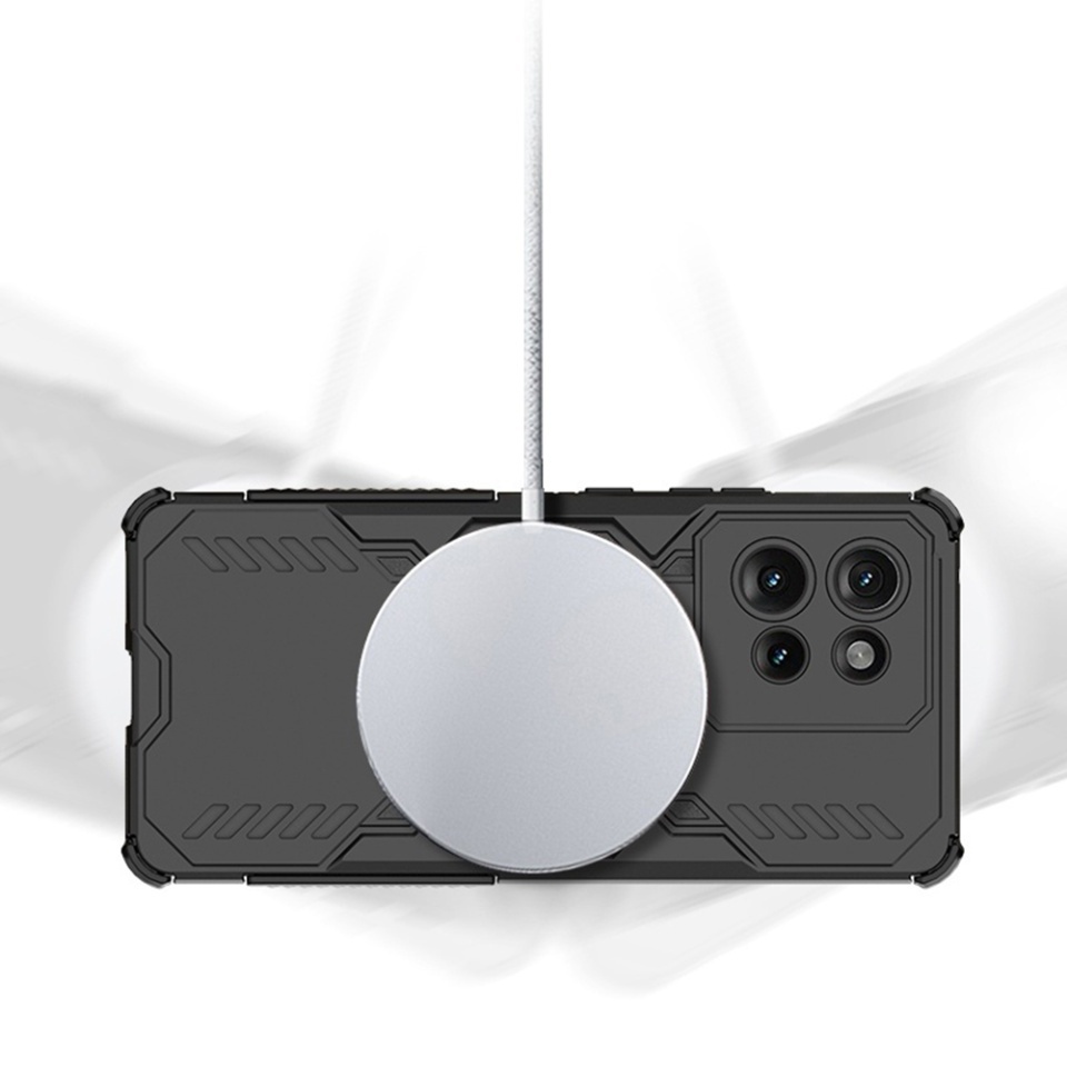 Husa pentru Honor 400 Pro, SKYDDAR INOVATION, ArmorMag, Magsafe, set cu sticker, Negru - 1 | YEO