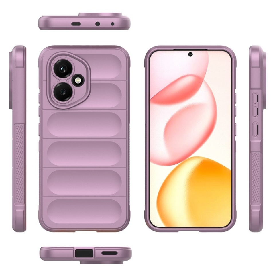 Husa pentru Honor 400, SKYDDAR INNOVATION, Magic Shield, din Silicon Mat, set cu sticker, Mov - 1 | YEO
