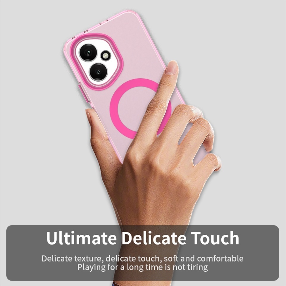 Husa pentru Honor 400, SKYDDAR INOVATION, CandyCase, Magsafe, set cu sticker, Roz - 3 | YEO